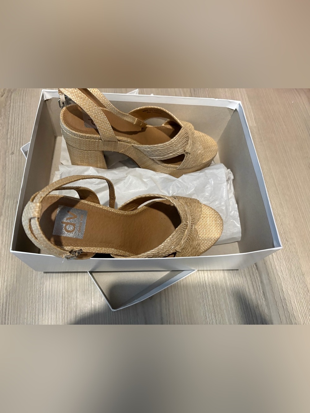Dolce Vita Waylan Natural Platform Sandal
